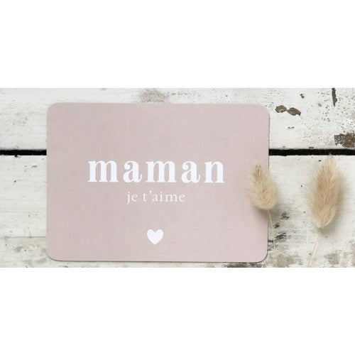 Carte " Maman je t'aime"