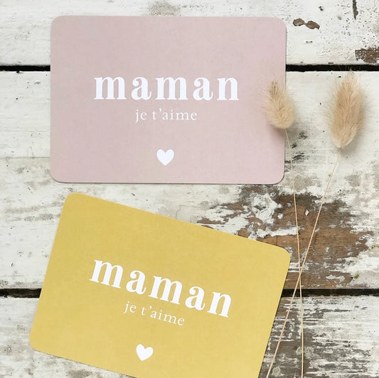 Carte " Maman je t'aime"